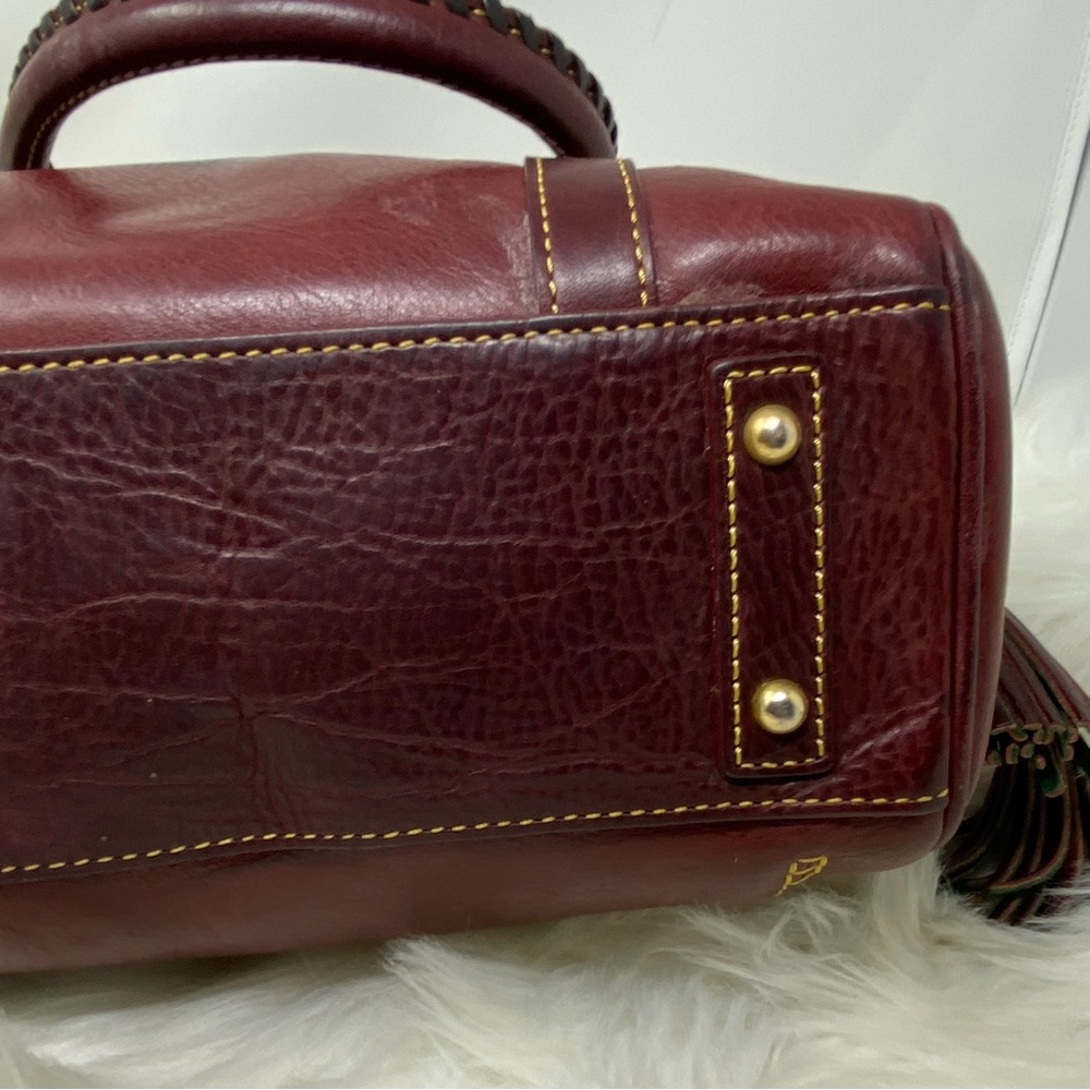 Dooney & Bourke Dark Red Florentine Handbag - Picture 7 of 13